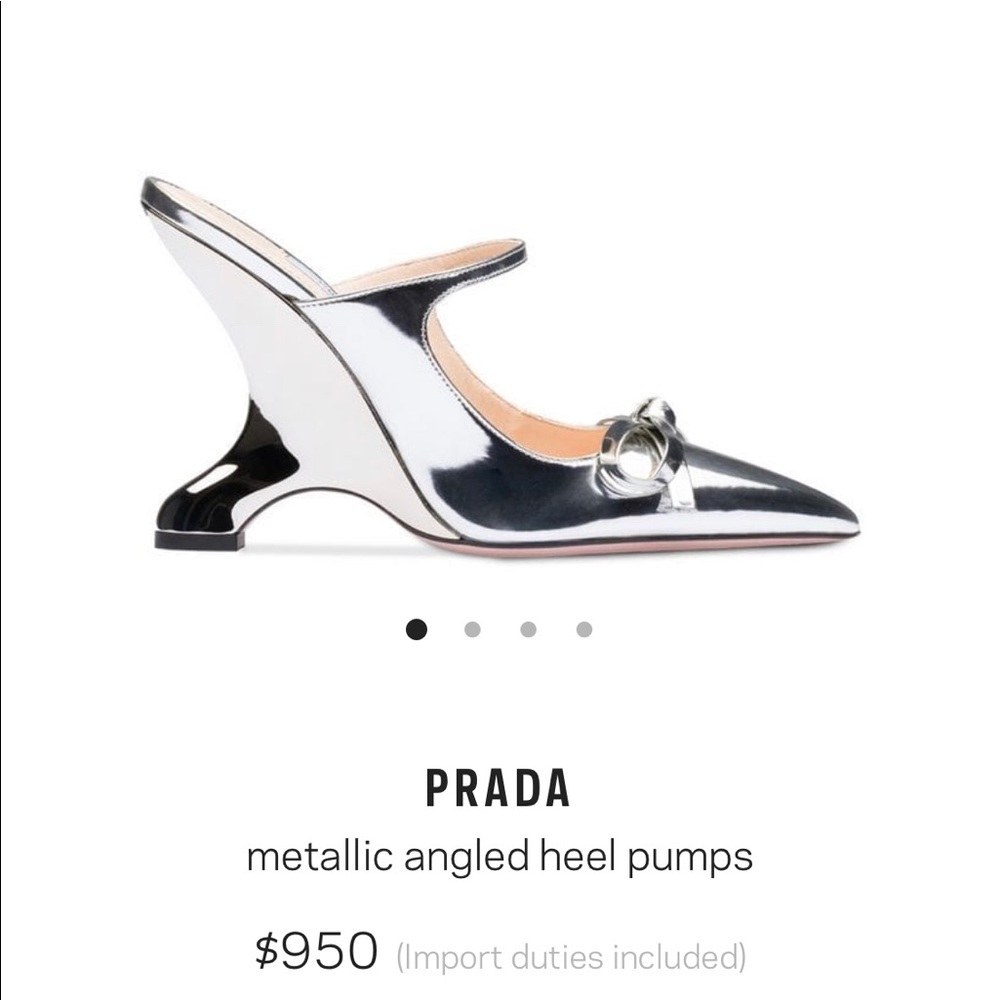 Prada Calzature Donna Heels 37 NEW